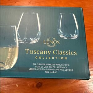 Lenox Tuscany Classics Stemless Wine Glasses - Set of 6